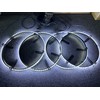 4PCS 15.5" Pure White Flashing LED Illuminated Wheel Rim Light