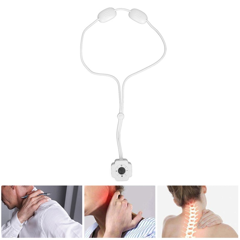 Mini Pendant Shape Neck Massager Electric Pulse Hot Compress Intelligent