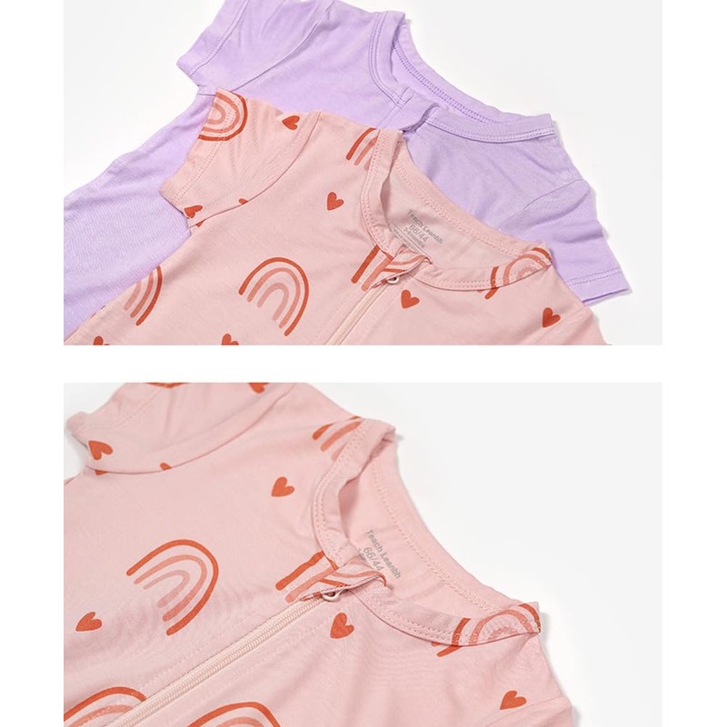 Teach Leanbh Baby Boys Girls 2 Pack Bamboo Viscose Pajamas