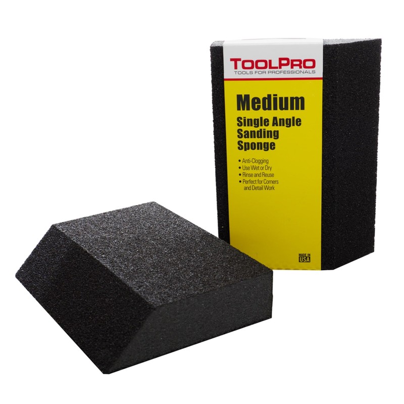 ToolPro Sanding Sponges - Bulk Box of 24 Durable Finishing