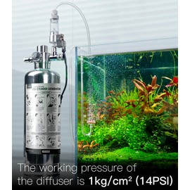 Clscea Acrylic CO2 Diffuser for Aquarium Planted Tank, Hooked version-30cm