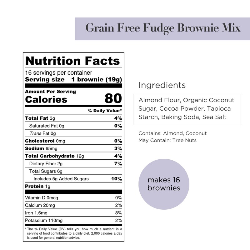 Stellar Eats Grain‑Free Fudge Brownie Baking Mix | Gluten‑Free, Dairy‑Free,