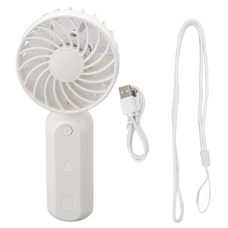 Handheld Fan 5V 3 Levels Wind Adjustment USB Charging Grille