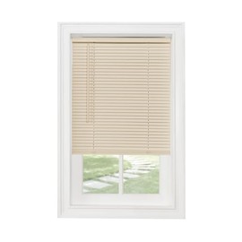 212 Main 47 x 64 in. GII Morningstar Cordless Vinyl Light Filtering Mini Blinds, Alabaster, EY2512110