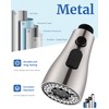 Metal Kitchen Faucet Head Replacement - with 15 Adapters, Low-Lead