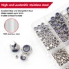 188pcs 304 Stainless Steel Lock Nut Assortment Kit Perfect for