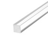 TOP-VIGOR 8Pcs Acrylic Square Rod, 10mm x 10mmmm x 250mm