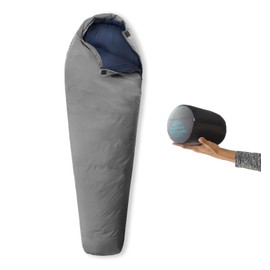 Litume Ultra Compact Sleeping Bag for Summer and 3 season 700+ Fill Power Down, Ultra-Lightweight and PortableMummy Sleeping Bag, Sleep Sack for Hiking Traveling Camping Backpacking(C2102)