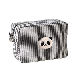 CATCH ON Travel Makeup Bag Initial Makeup Pouch Cosmetic Bag Travel Toiletry Bag Organizer Cute Stuff for Teen Girls Women (B)