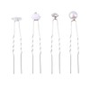 FOMIYES 2sets Metal U-shaped Bridal Hairpin No Crease Hair Clips
