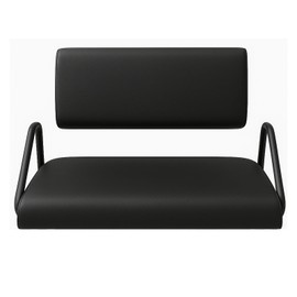 Prefer Warehouse Black Staple-On Bottom Seat Cover Compatible with Workhorse E-Z-GO Golf Cart – Marine Vinyl DIY Replacement – Waterproof, Durable Bench Cushion Cover