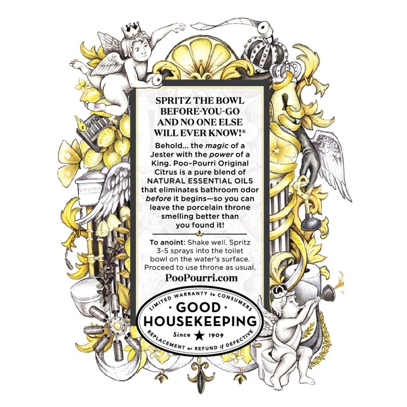 Poo-Pourri Before-You-Go Toilet Spray Bottle, Original Scent, 2 Fl Oz