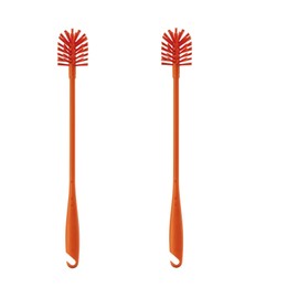 Ikea Soft Bristles Bottle Brush (Red, 43 cm, 17 Inches) - Pack of 2