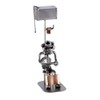 Steelman24 I Nuts and bolts sculpture Loo Man With Tablet