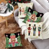 Fahrendom Christmas Nutcracker Decorative Throw Pillow Covers 18 x 18