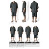 Arge C4R Jinbei, Sweat-Absorbent, Quick Drying, Yukata, Easy, Easy Chin,