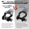 AUTMATCH D Ring Shackle Isolators Washers Kit - 2 Rubber