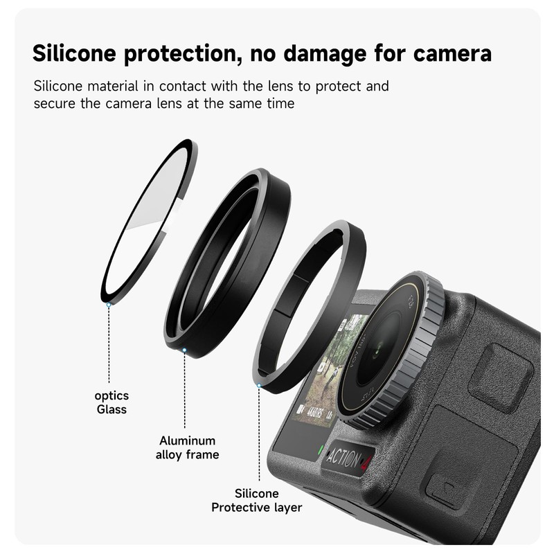 AuyKoo DJI Osmo Action 4/Osmo Action 3 CPL ND Filter
