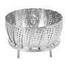 Foldable Vegetable Steam Basket No Warping 304 Stainless Steel Folding