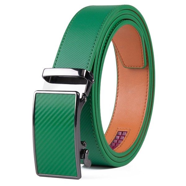Mens Belt, Ratchet Belt Dress with 1 3/8" Genuine Leather