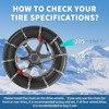 Snow Chains for Car, SUV, Pickup, Truck, Adjustable Portable tire