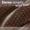 Popkozzi Brown Waffle Weave Shower Curtain: Taupe Heavy Duty Textured