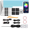 Acrylic Interior Car LED Strip Light with Wireless APP, RGB