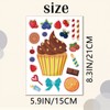 24 Sheets Cupcake Make a Face Sticker Sheets for Kids