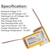 MakerFocus 1pcs 3.7V 2000mAh 7.4Wh Lithium Polymer Rechargeable Battery 1S