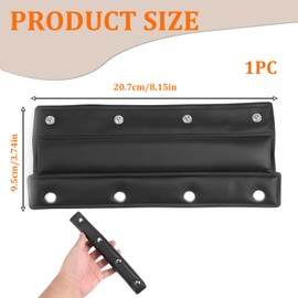 Button Head Cushion Compatible with Beyerdynamic DT770 DT880 DT990 PRO, Soft Protein Leather Headband for Studio Headphones and Gaming Headsets, Headband Cushion Protection Cover 20.7 x 9.5 cm