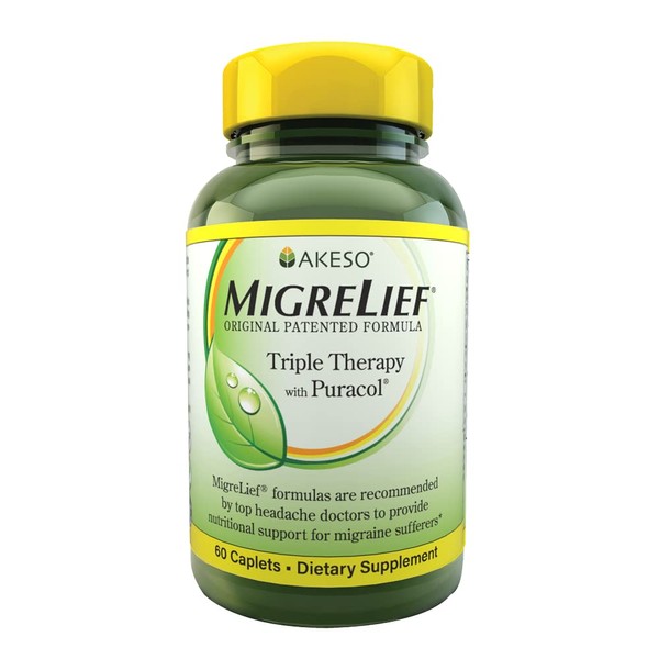 MigreLief Original Triple Therapy with Puracol - Nutritional Support for