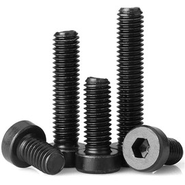 MonsterBolts - #10-32 x 1/2" Low Head Socket Screws, Alloy Steel, Black Oxide, 100 Pack