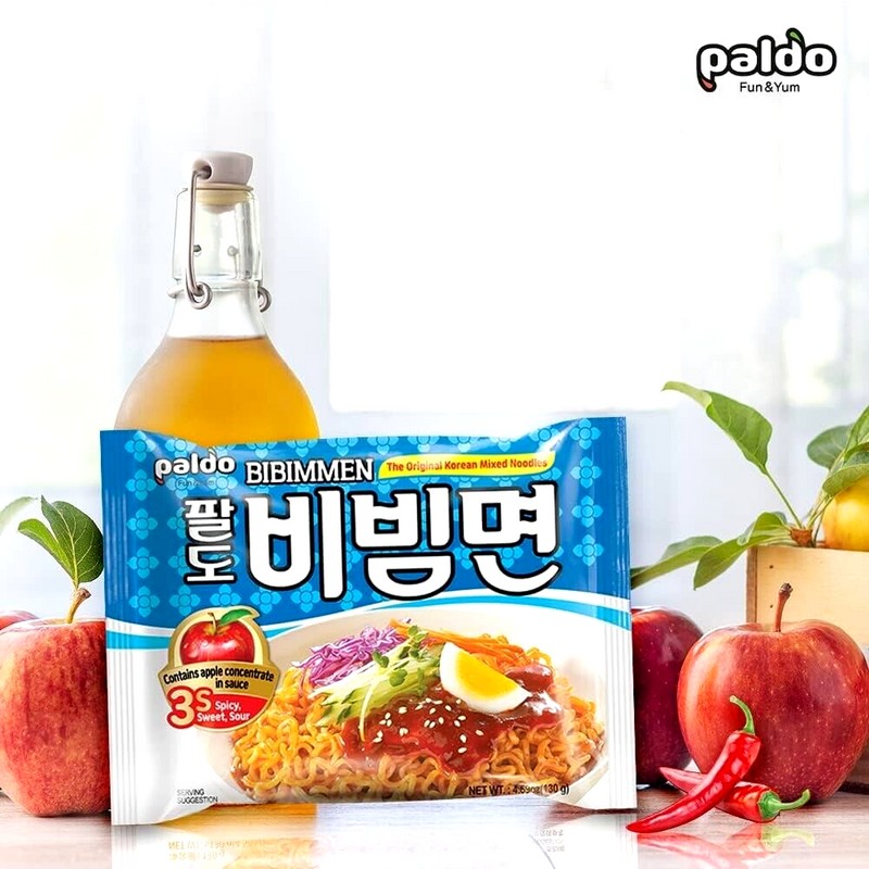 Paldo BiBim Men Instant Cold Noodle 4.58 oz x 5