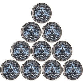 Strugglejewelry Serenity Peace Within The Storm Sobriety Chip AA Medallion with Serenity Prayer Perfect for AA Recovery and Motivation (Pack of 10)