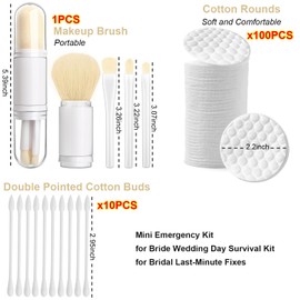 Wedding Day Survival Kit for Bride – Mini Emergency Personal Care Set with Essential Supplies. Maid of Honor Tool Kit for Beauty & Fashion Fixes, Travel
