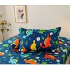 Chickwin Dinosaur Pillowcases, Cute Cartoon Pillowcases 50x75cm, Brushed Microfiber