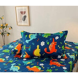 Chickwin Dinosaur Pillowcases, Cute Cartoon Pillowcases 50x75cm, Brushed Microfiber