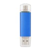 U Disk OTG Bright Blue DualHead Mini Metal USB 2.0