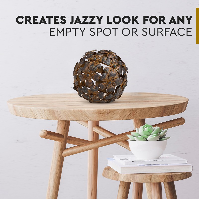 Everydecor Metal Decorative Sphere for Home Decor - Decorative Balls