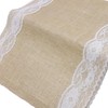 moonfarm Jute Lace Table Runner, Width 11.8 inches (30 cm),