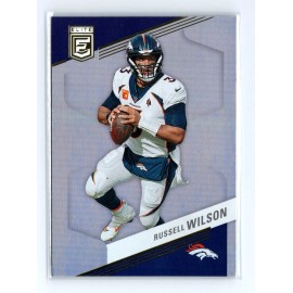2023 Donruss Elite 85 Russell Wilson Rainbow Foil Denver Broncos Football Card
