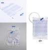 DeaHea 5 Pack Urinary Drainage Bag 2000ML Urine Bag with
