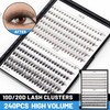 Bodermincer Lash Extension 240pcs C Curl 10D/20D Cluster 8/9/10/11/12mm,10/11/12/13/14mm,12/13/14/15/16mm Mixed