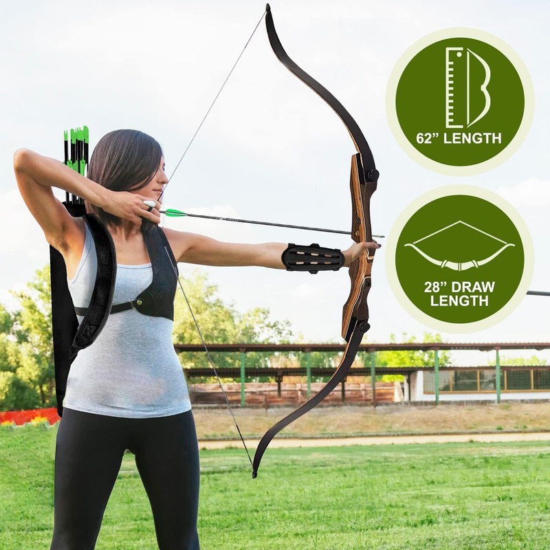 Samick Sage Takedown Recurve Bow and Arrow Set - 62