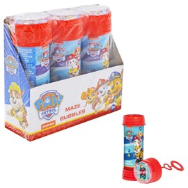 3 Pack PawPatrol Bubbles tubs & wand with Puzzle Maze Lid. 60ml in size.