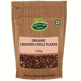 Organic Crushed Chilli Flakes 100g by Hatton Hill Organic