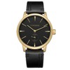 WINNER Men Semi automatic Mechanical Watch Wristwatch (Black Dial Gold