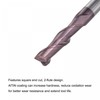 sourcing map Square Nose End Mill, 6mm Tip Dia Solid