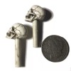 BawdyPartz American Made Hot Rat Skull Door Lock Knobs shift