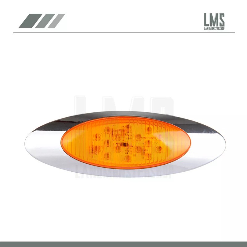 LMS 8x 6.5'' 16LED Amber Side Marker Clearance Light for